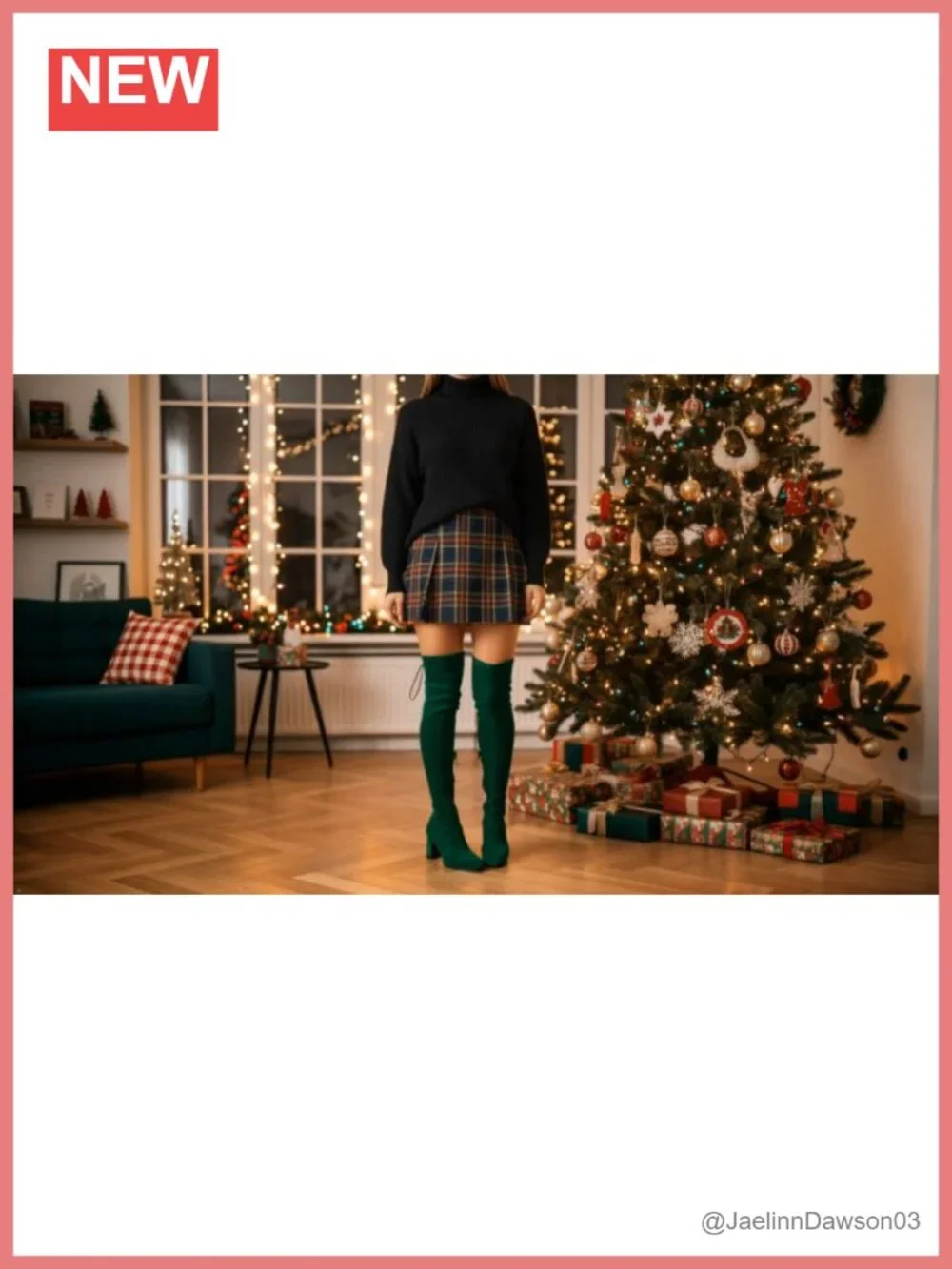 Comfy Thigh High Boots, Square Toe Chunky Heel, Over the Knee Stretch Boots